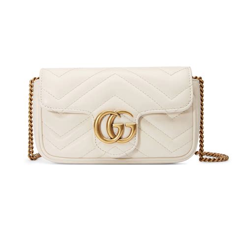 white purse gucci|white Gucci shoulder bag.